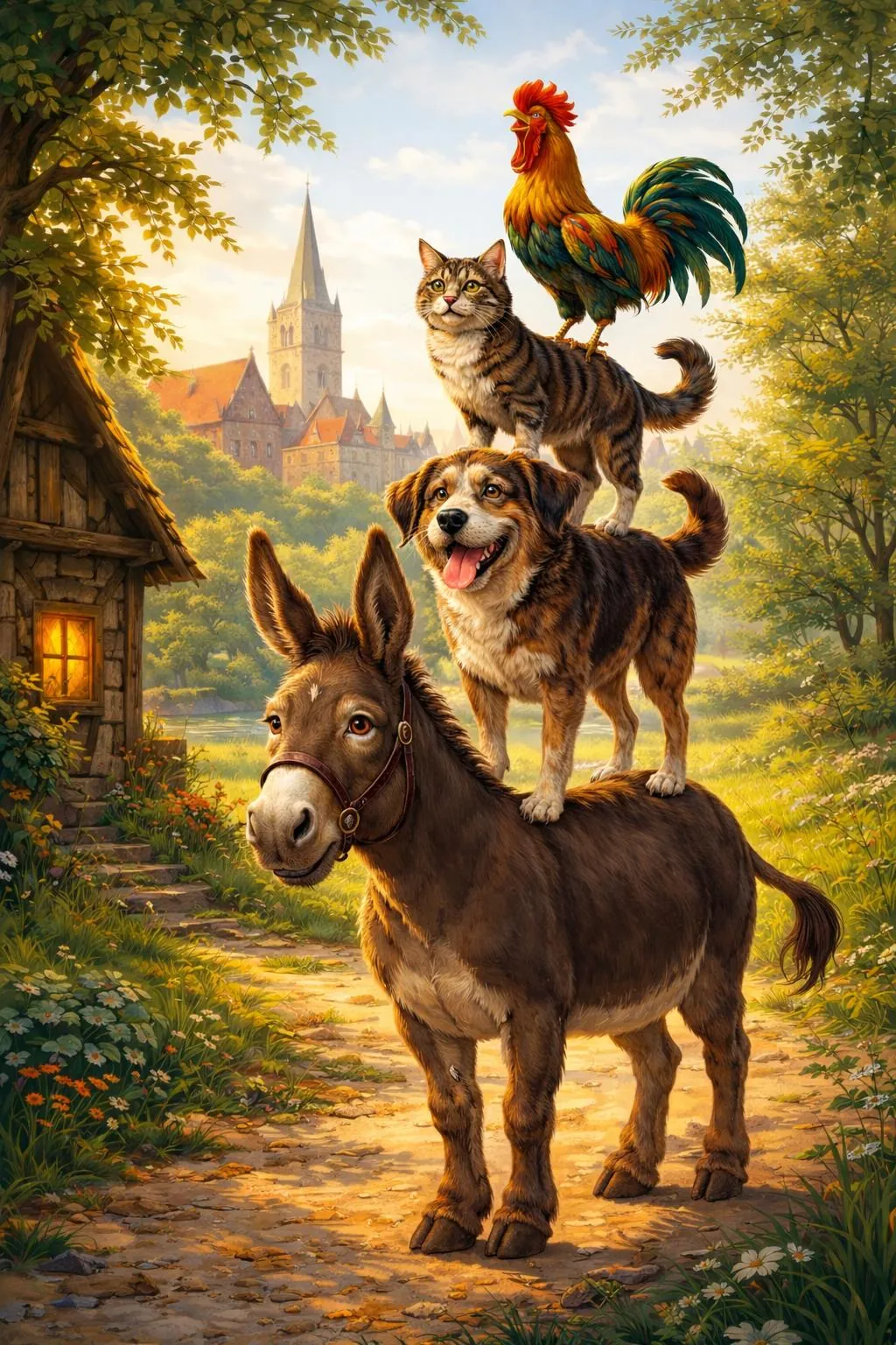 Titelmotiv des Weihnachtsmärchens 2026: Die Bremer Stadtmusikanten